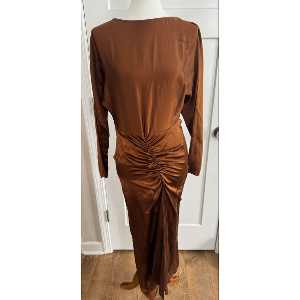 Women's Veronica Beard Long Sleeve Dress Brown Size 2